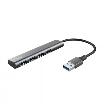 Trust Halyx USB 3.2 Gen 1 (3.1 Gen 1) Type-A 5 Mbit/s zwart, grijs