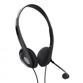 Trust 21665 hoofdtelefoon/headset bedraad in-ear gesprekken/muziek zwart
