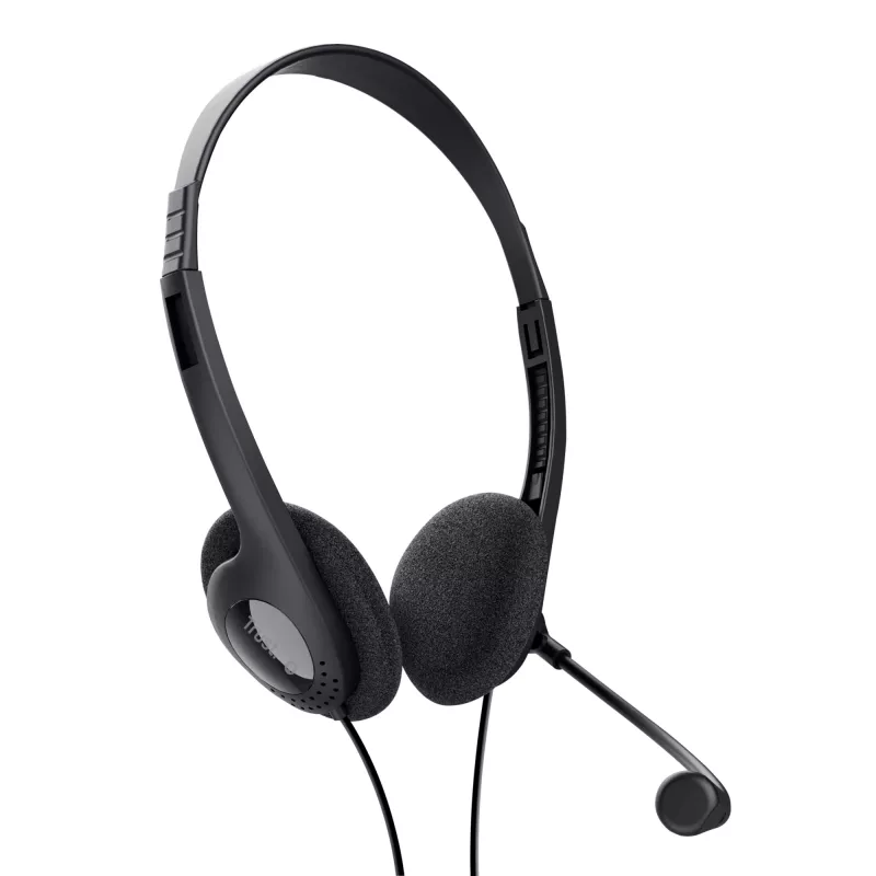 Trust 21665 hoofdtelefoon/headset bedraad in-ear gesprekken/muziek zwart