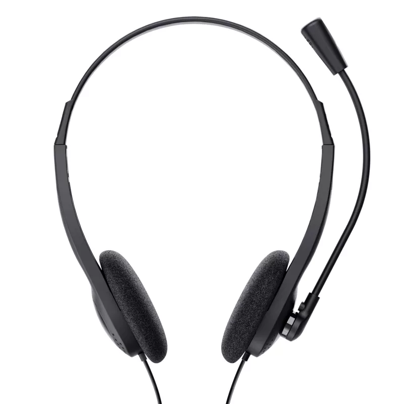 Trust 21665 hoofdtelefoon/headset bedraad in-ear gesprekken/muziek zwart