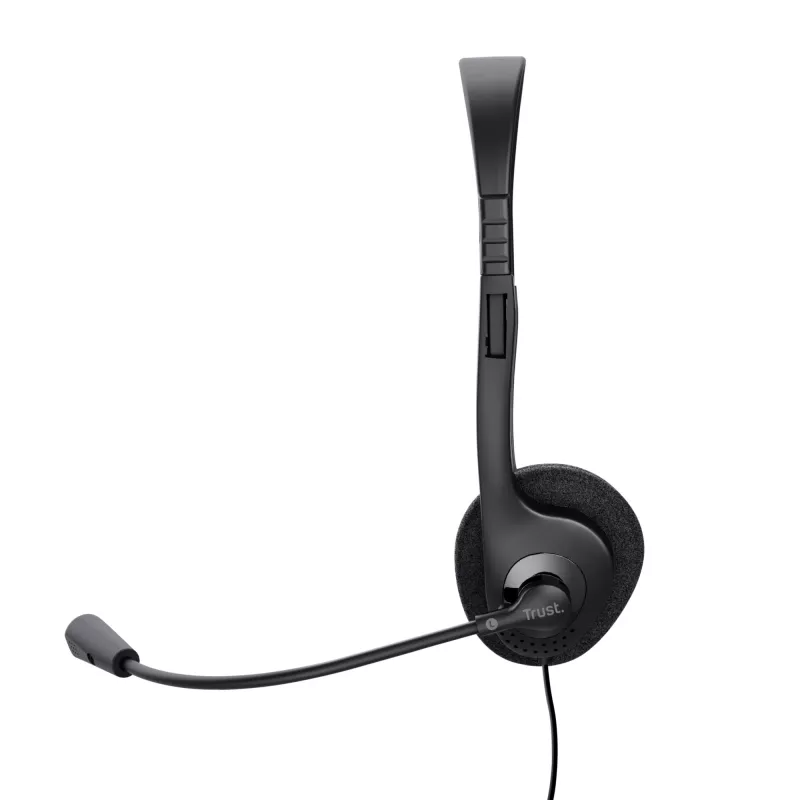 Trust 21665 hoofdtelefoon/headset bedraad in-ear gesprekken/muziek zwart