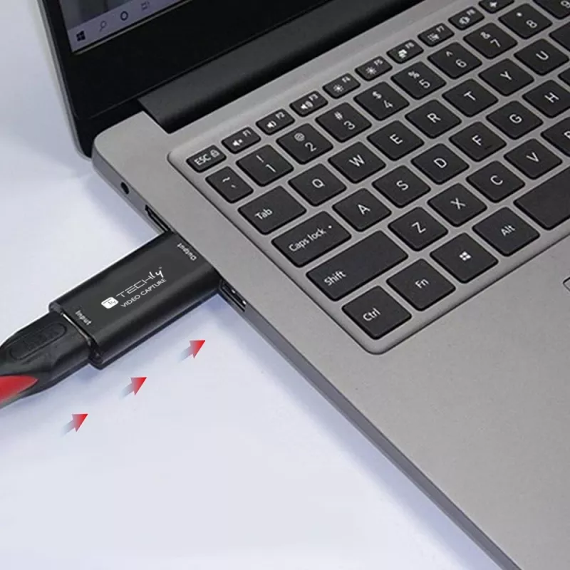 Techly I-USB-VIDEO-1080TY HDMI-naar-USB videograbber, 1920x1080 (1080p)