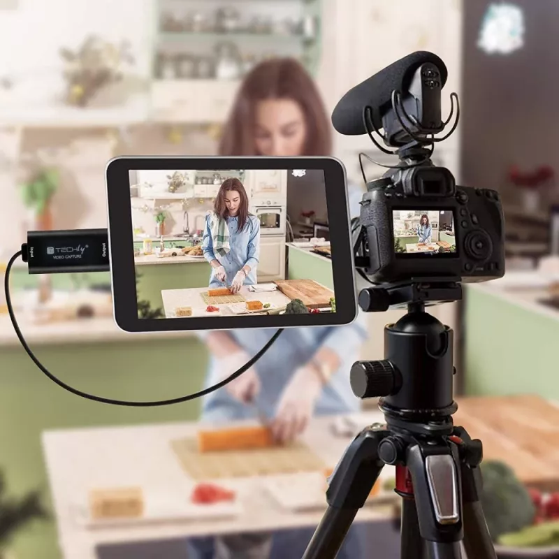 Techly I-USB-VIDEO-1080TY HDMI-naar-USB videograbber, 1920x1080 (1080p)