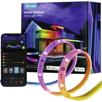 Govee H70A1 10m Wi‑Fi Bluetooth RGBIC+warmwit LED-buitenstripverlichting