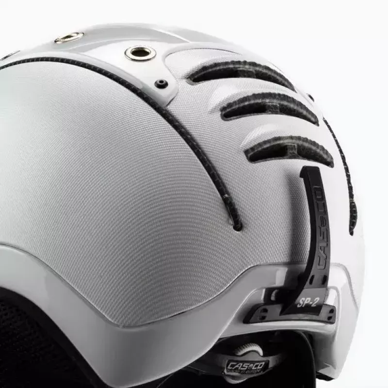 Skihelm Casco SP-2 Carbonic Vizier wit maat S (52-54 cm)