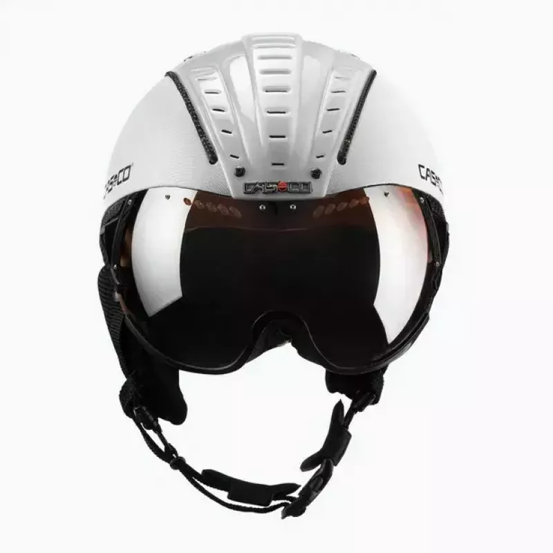 Skihelm Casco SP-2 Carbonic Vizier wit maat S (52-54 cm)