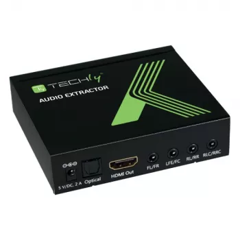 Techly audio-extractor 7.1 LPCM HDMI 4K UHD 3D IDATA HDMI-EA74K