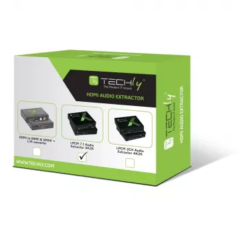 Techly audio-extractor 7.1 LPCM HDMI 4K UHD 3D IDATA HDMI-EA74K