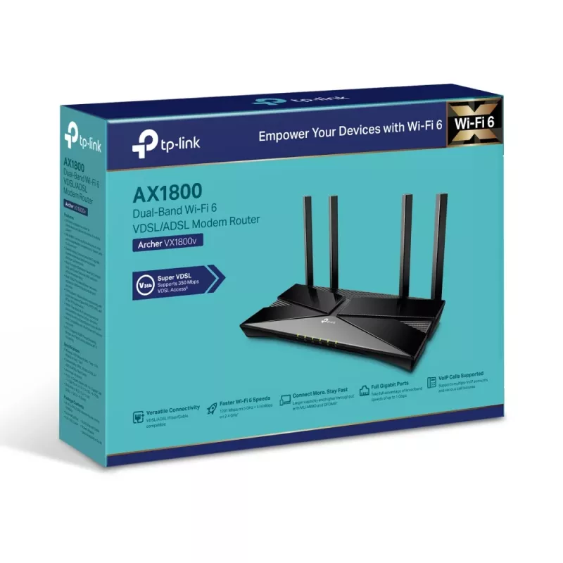 TP-Link Archer AX1800 dual-band Wi-Fi 6 VDSL/ADSL modemrouter