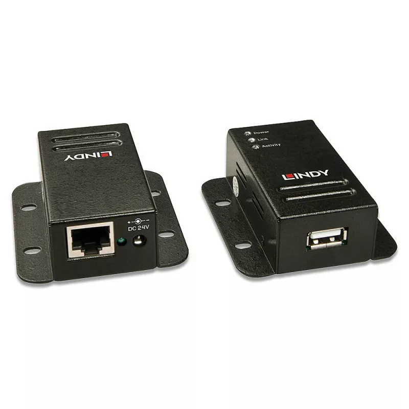 Lindy 50 m USB 2.0 Cat.6 extender, netwerk-zender & -ontvanger
