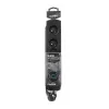 Overspanningsbeveiliging QOLTEC 50104 — 4 AC-stopcontacten, 230 V, 1,5 m kabel, zwart