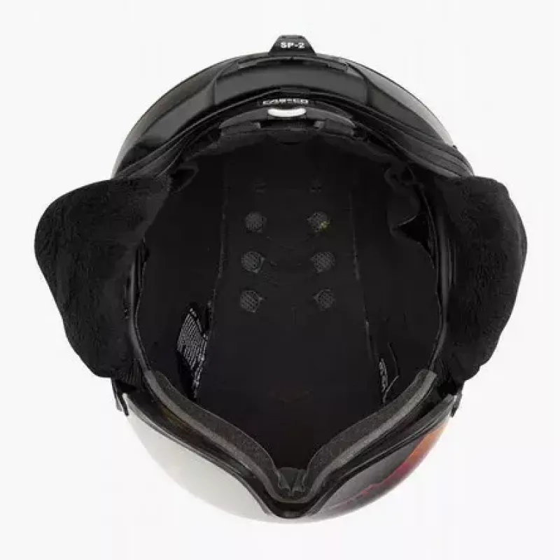 Skihelm Casco SP-2 Carbonic Visor, maat M (55–57 cm), zwart
