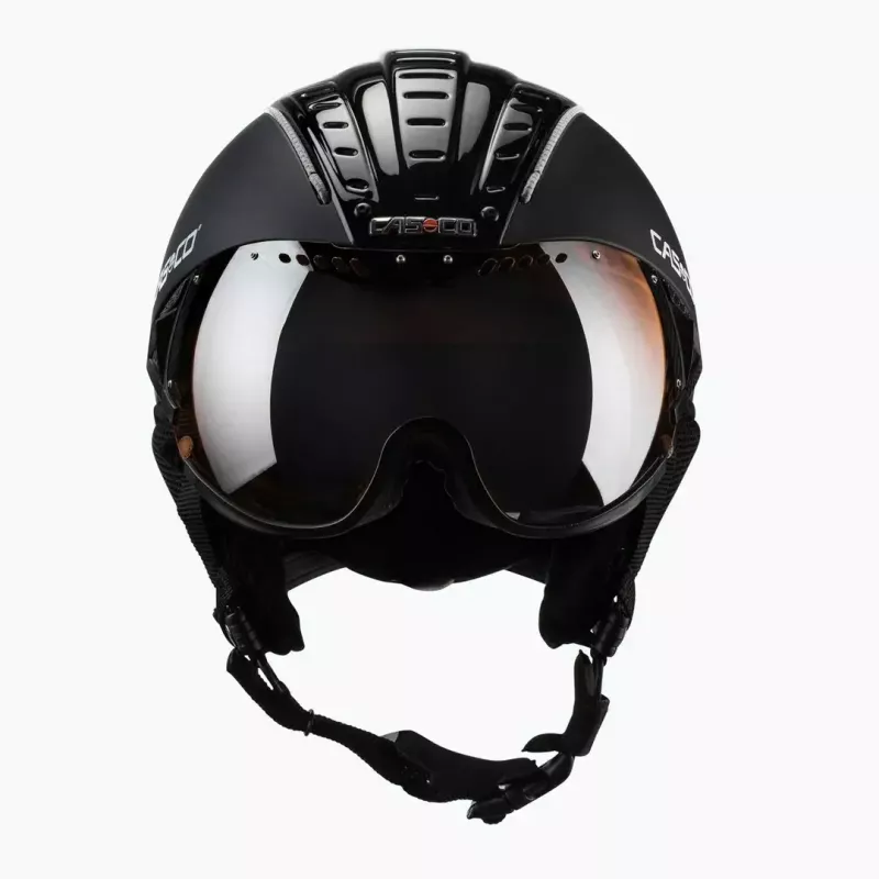 Skihelm Casco SP-2 Carbonic Visor, maat M (55–57 cm), zwart