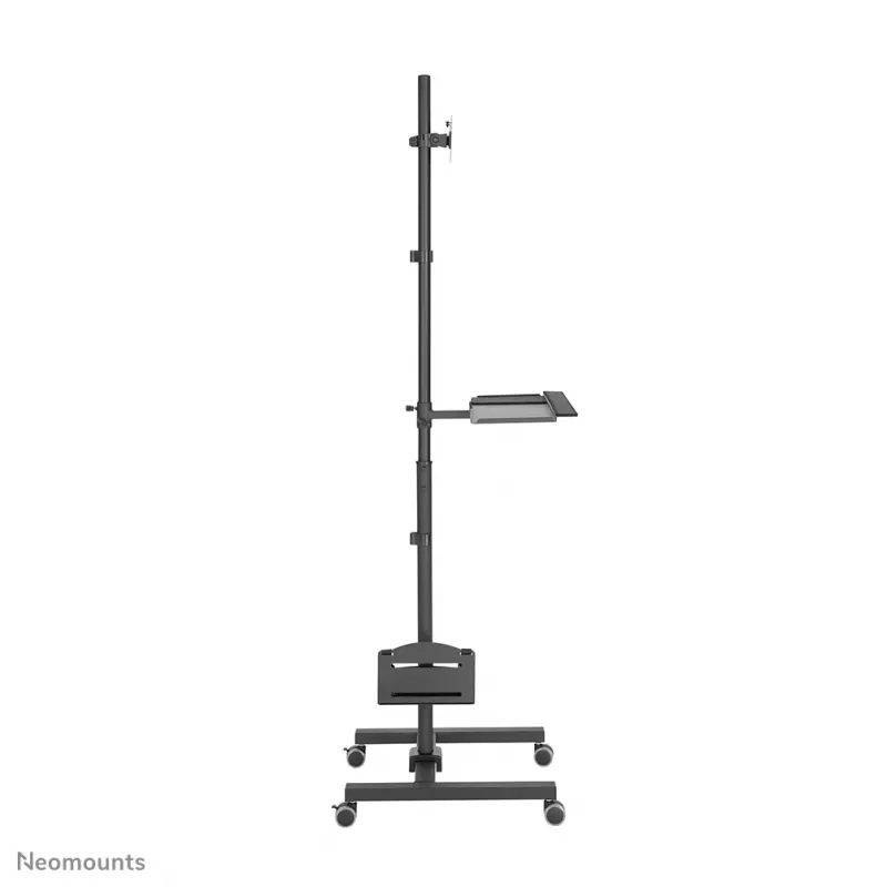 Neomounts FPMA-MOBILE1700 mobiel werkstation, 10-32 inch (25,4-81,3 cm), max. 8 kg, VESA 75x75-100x100, hoogte 94-175 cm, staal, zwart