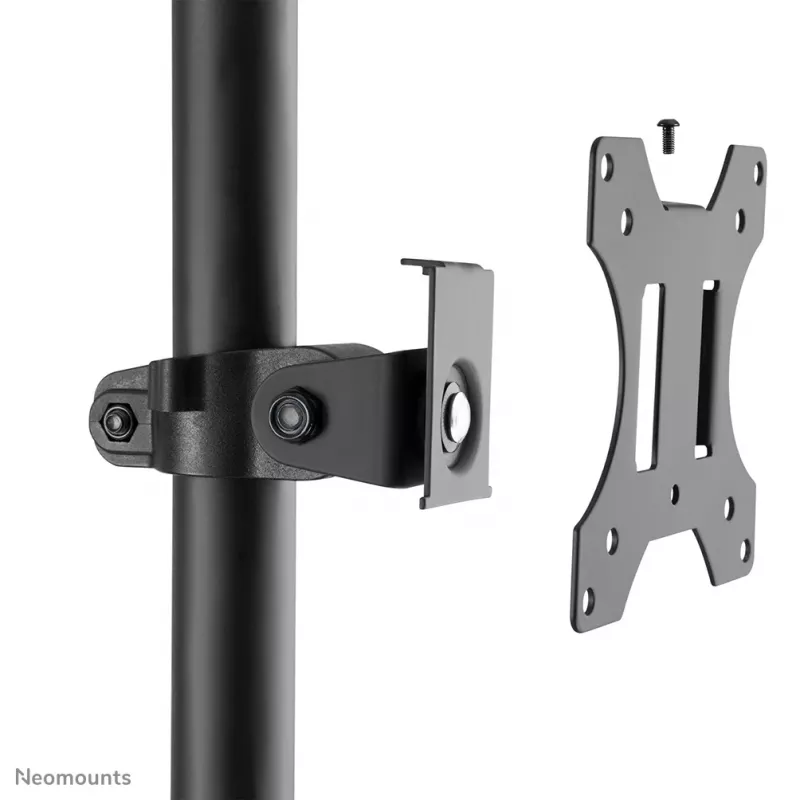 Neomounts FPMA-MOBILE1700 mobiel werkstation, 10-32 inch (25,4-81,3 cm), max. 8 kg, VESA 75x75-100x100, hoogte 94-175 cm, staal, zwart