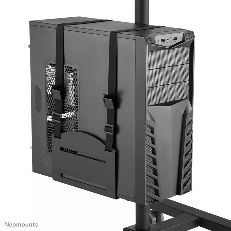 Neomounts FPMA-MOBILE1700 mobiel werkstation, 10-32 inch (25,4-81,3 cm), max. 8 kg, VESA 75x75-100x100, hoogte 94-175 cm, staal, zwart
