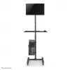 Neomounts FPMA-MOBILE1700 mobiel werkstation, 10-32 inch (25,4-81,3 cm), max. 8 kg, VESA 75x75-100x100, hoogte 94-175 cm, staal, zwart