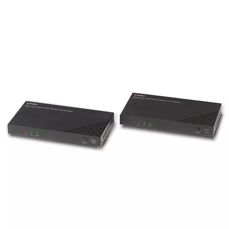 HDMI-extender set zender & ontvanger Lindy 100 m Cat.6 4K60 audio IR RS-232