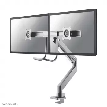 Neomounts NM-D775DXSILVER monitorarm 10-32 inch - gasdrukveer - Topfix - 180°-aanslag