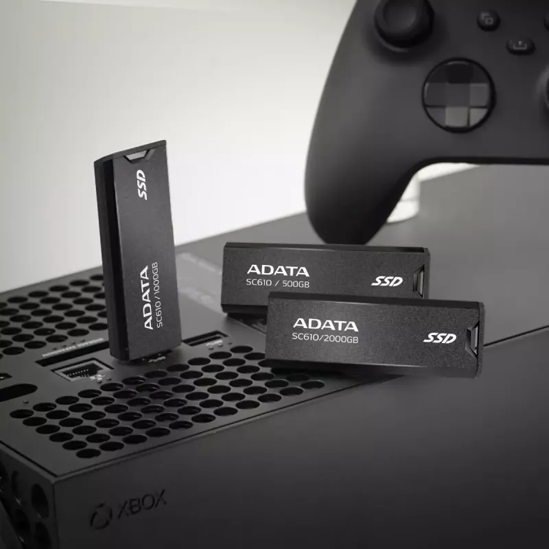 USB-stick ADATA SC610 1 TB, USB Type-A, USB 3.2 Gen 2, hulsvormfactor, zwart, kunststof behuizing