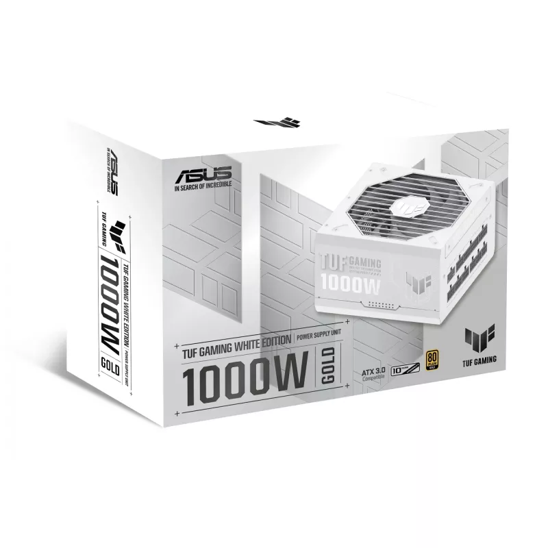 ASUS TUF Gaming 1000W Gold White Edition voeding 20+4 pin ATX ATX