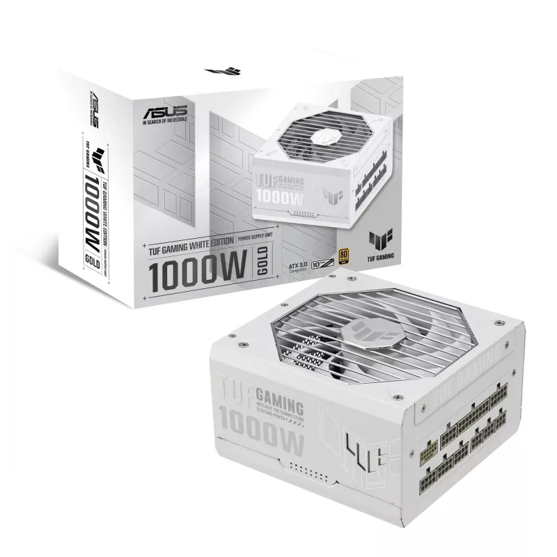 ASUS TUF Gaming 1000W Gold White Edition voeding 20+4 pin ATX ATX