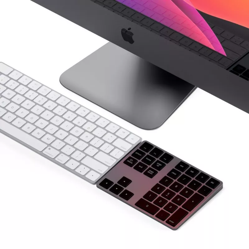 Satechi ST-XLABKM Extended draadloos Bluetooth-numeriek toetsenbord, spacegrijs