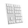 Satechi ST-XLABKS Extended draadloos Bluetooth-numeriek toetsenbord, zilver