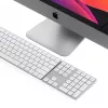 Satechi ST-XLABKS Extended draadloos Bluetooth-numeriek toetsenbord, zilver