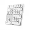 Satechi ST-XLABKS Extended draadloos Bluetooth-numeriek toetsenbord, zilver