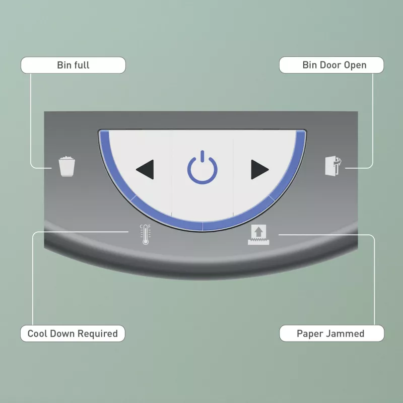 Leitz IQ OptiMax Home Office 225 microsnijder papierversnipperaar veiligheidsniveau P5 15 L – wit