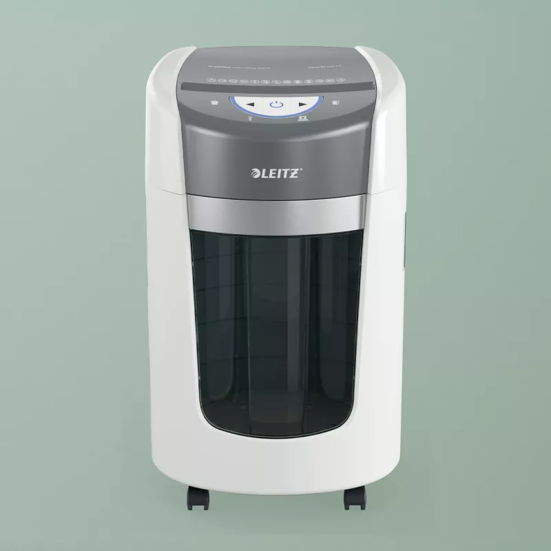 Leitz IQ OptiMax Home Office 225 microsnijder papierversnipperaar veiligheidsniveau P5 15 L – wit