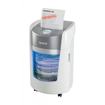 Leitz IQ OptiMax Small Office 350 micro cut papierversnipperaar veiligheidsniveau P5 22 L – wit