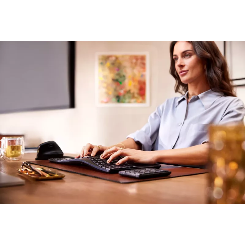 HP 925 ergonomische verticale muis, rechtshandig, verticaal ontwerp, RF draadloos + Bluetooth, 4000 DPI, zwart