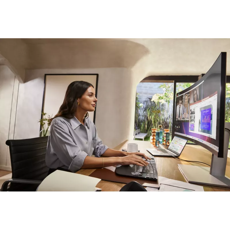 HP 925 ergonomische verticale muis, rechtshandig, verticaal ontwerp, RF draadloos + Bluetooth, 4000 DPI, zwart