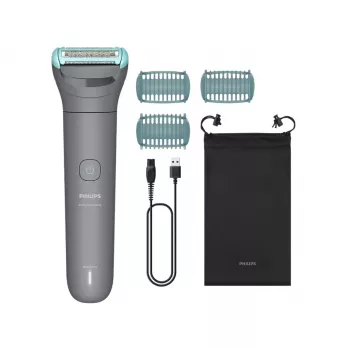 Bodygroomer Philips BG3485/15, Triple Protect System, draadloos nat & droog, 80 min. looptijd, 2–5 mm, grijs