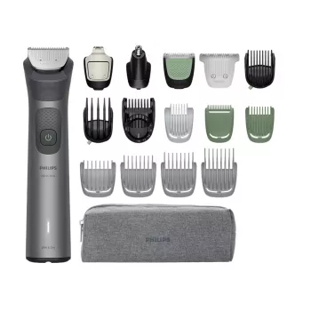 Philips All-in-One Trimmer 7000 Series MG7941/15 — 17-in-1 oplaadbare trimmer, 0,5 mm–16 mm, grijs