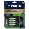 VARTA LCD Smart Charger+ met 4 AA-batterijen 2100 mAh