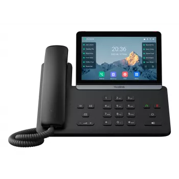 IP-telefoon Yealink SIP-T87W — 7-inch LCD 800×480, bedrade & draadloze handset, 1000 contacten telefoonboek, G.711/G.723/G.726/G.729-codecs