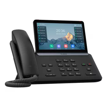 IP-telefoon Yealink SIP-T87W — 7-inch LCD 800×480, bedrade & draadloze handset, 1000 contacten telefoonboek, G.711/G.723/G.726/G.729-codecs