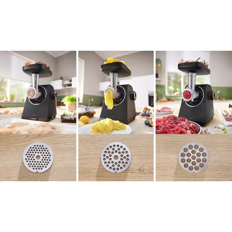 Vleesmolen Bosch Serie 4 MFWS450B 500 W, 2,5 kg/min, 2 snelheden, zwart