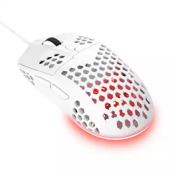 Muis Trust GXT928W USB optisch lichtgewicht wit