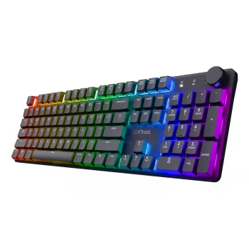 Trust GXT 868 Torix toetsenbord gaming USB + RF draadloos + Bluetooth QWERTY US Engels zwart