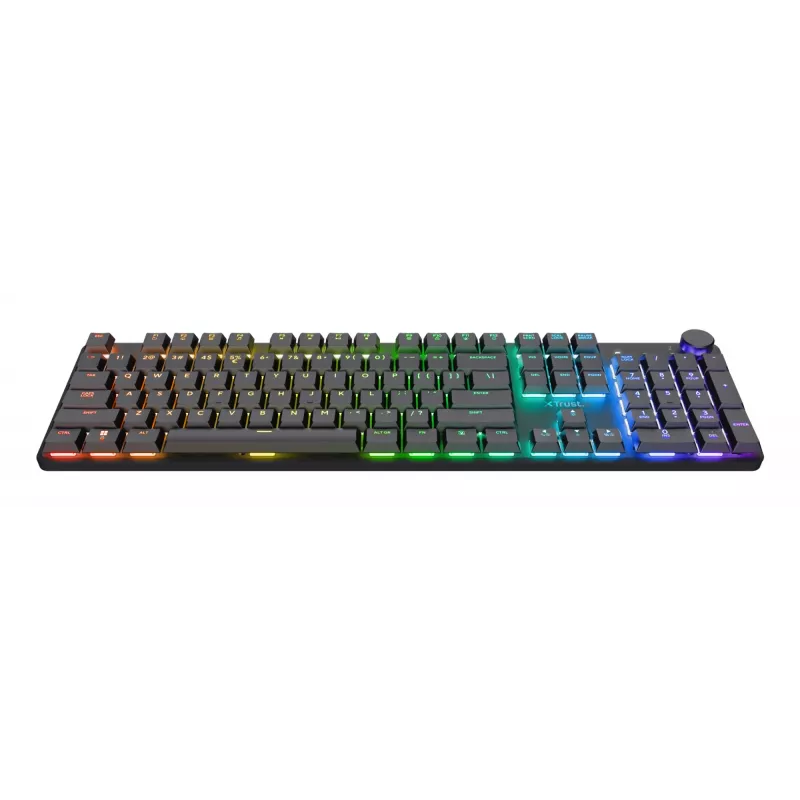 Trust GXT 868 Torix toetsenbord gaming USB + RF draadloos + Bluetooth QWERTY US Engels zwart