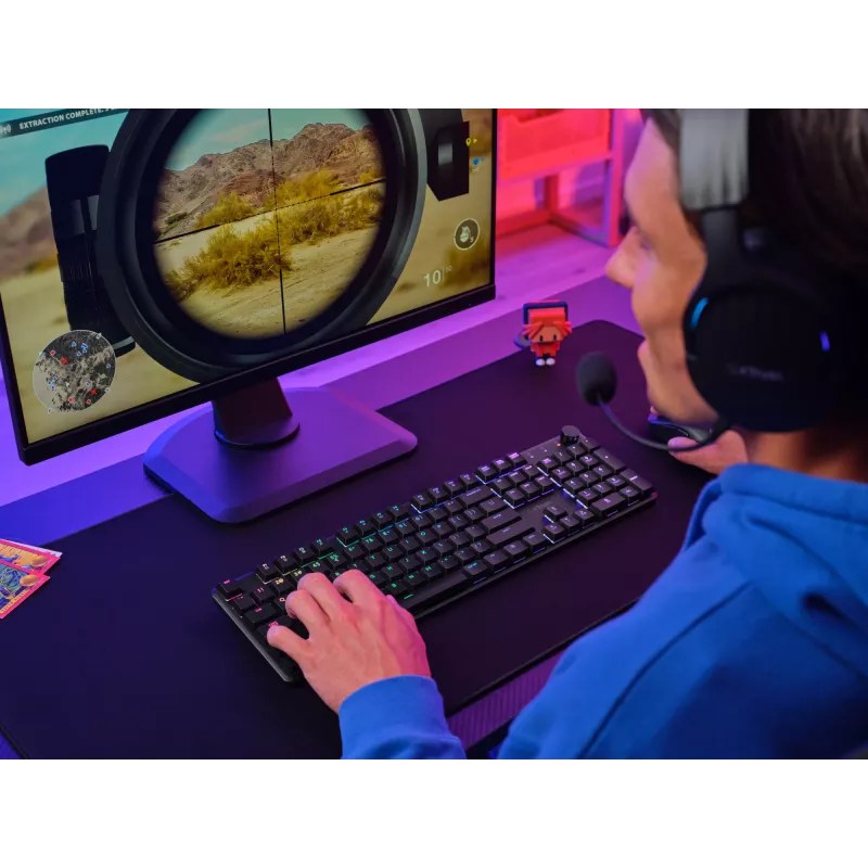 Trust GXT 868 Torix toetsenbord gaming USB + RF draadloos + Bluetooth QWERTY US Engels zwart