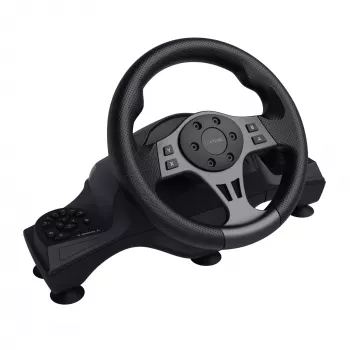 Trust GXT 289 Movi zwart USB-stuurwiel + pedalen Nintendo Switch, PlayStation 4, Xbox One S, Xbox One X, Xbox Series S, Xbox Series X