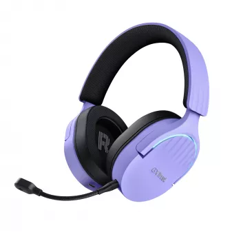 Trust GXT 491P FAYZO headset bekabeld & draadloos hoofdband gaming USB Type-A Bluetooth zwart, paars