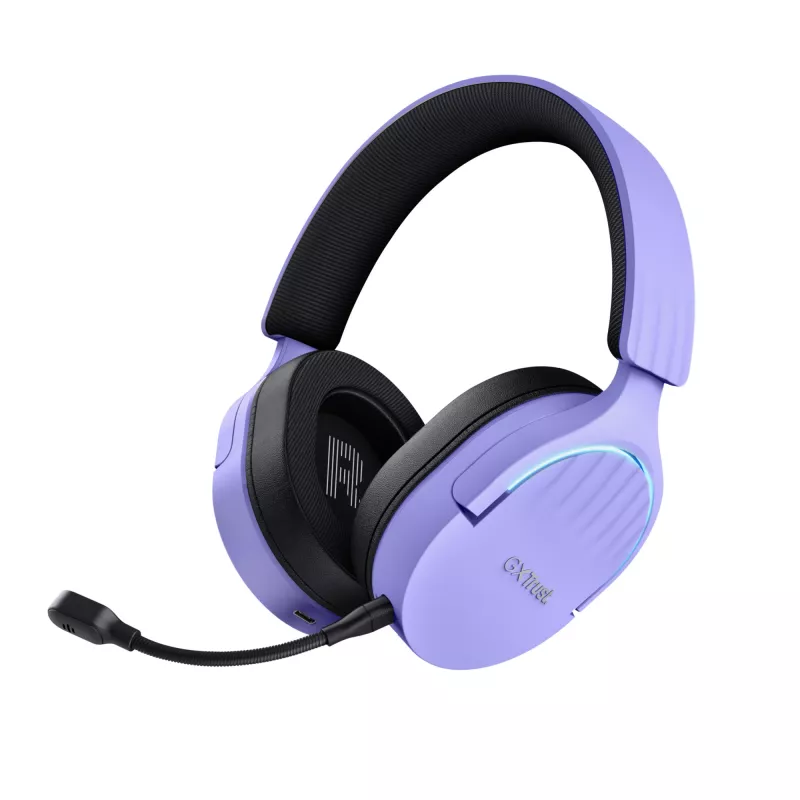 Trust GXT 491P FAYZO headset bekabeld & draadloos hoofdband gaming USB Type-A Bluetooth zwart, paars