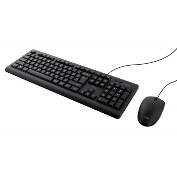 Trust Primo toetsenbord, muis inbegrepen, universeel, USB, QWERTY, US-Engels, zwart