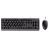 Trust Primo toetsenbord, muis inbegrepen, universeel, USB, QWERTY, US-Engels, zwart